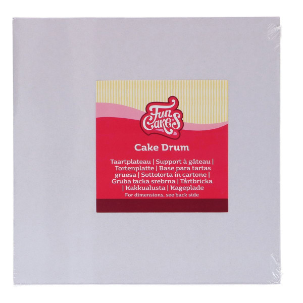 FunCakes Cake Drum Square White 35 cm