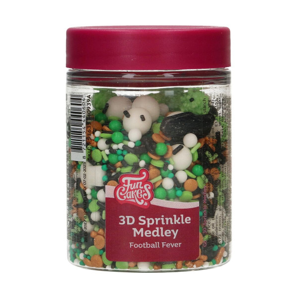 FunCakes 3D Sprinkle Medley - Football Fever 70g