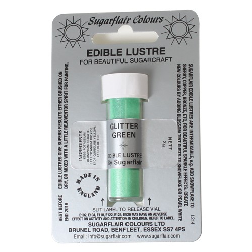 Glanz-Puderfarbe Glitter Green