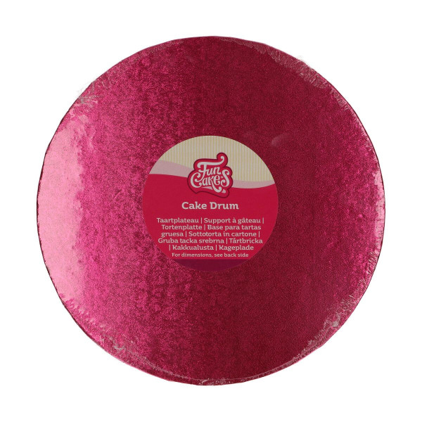 FunCakes Cake Drum Round Cerise Ø25cm
