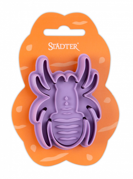 Präge-Ausstecher mit Auswerfer - Spinne - mit Prägung und Auswerfer-auf Karte