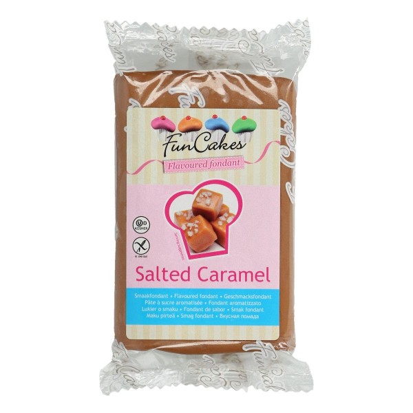 FunCakes Fondant mit Geschmack 'Salted Caramel' 250 g - NEU -