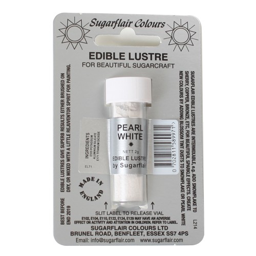 Glanz-Puderfarbe pearl white