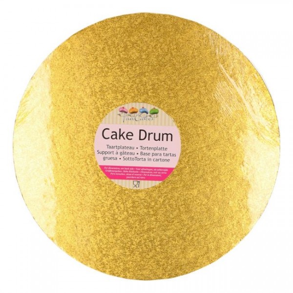 Cake Drum rund 30,5 cm - gold