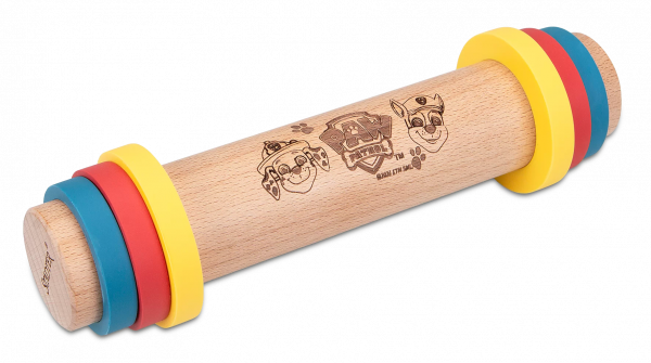 Paw Patrol Ausrollstab mit Abstandshaltern Holz/Silikon 20,0 cm