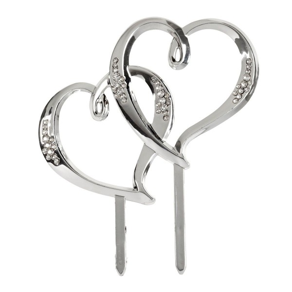 Wilton Double Heart Pick / Topper verschlungene Herzen
