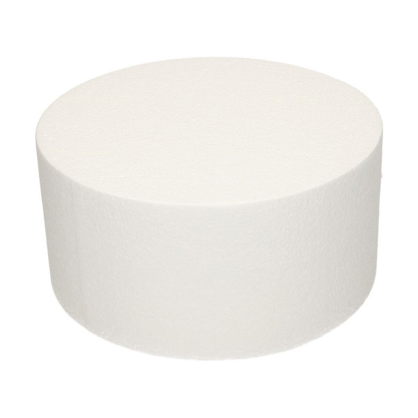 Styropor Torten-Dummy rund 25 cm, 10 cm hoch