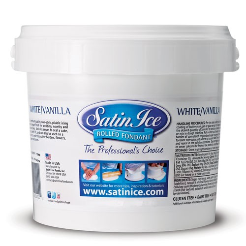 Rollfondant / Dekorfondant Satin Ice White Vanilla 2,5 kg