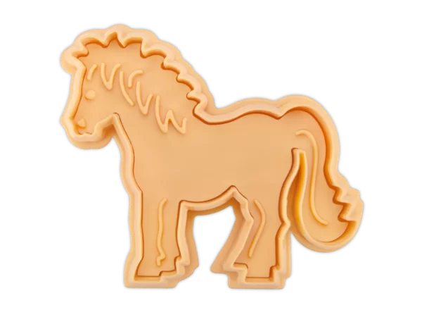 Präge-Ausstecher mit Auswerfer - Pferd- mit Prägung und Auswerfer