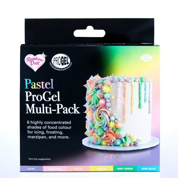 RD ProGel® Multipack Pastel Set/6 (Flieder, Babyrosa, Pfirsich, Zitrone, Mintgrün und Babyblau)