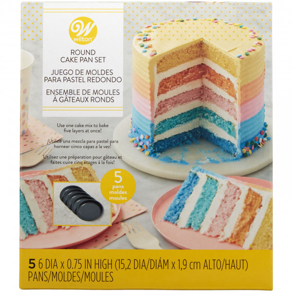 Wilton Cake Pfanne Easy Layers -15cm- Set/5