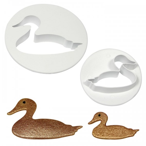 Ausstecher Enten 2-teilig
