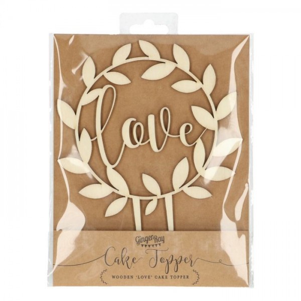 Topper 'Love' aus Holz