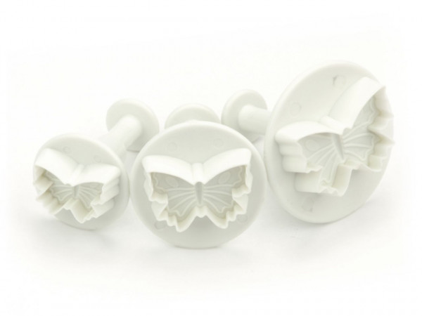 Cake-Masters Ausstecher + Stempel Schmetterlinge 3er