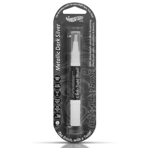 Click-Twist Brush® - Metallic Dark Silver