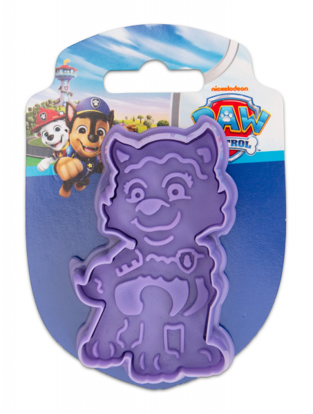 Prägeausstecher mit Auswerfer Paw Patrol *Everest* auf Karte, 7,5 cm