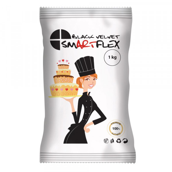 Smartflex Fondant Schwarz Velvet 1kg