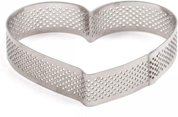 Perforierter Backrahmen Herz 18x16x3,5cm
