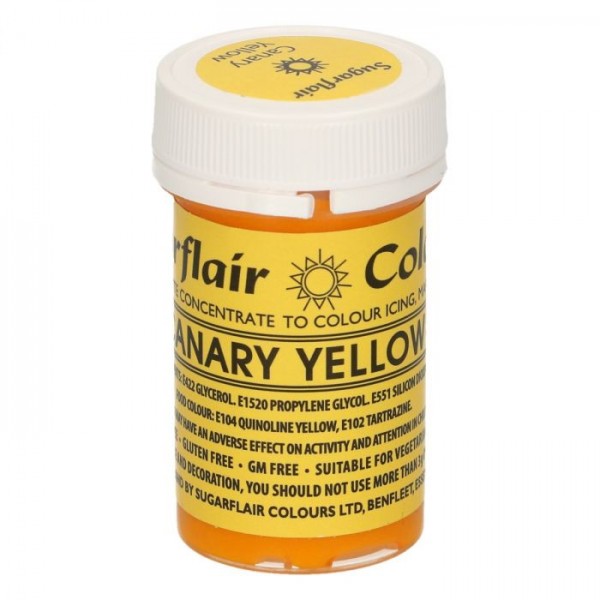 Sugarflair Speisefarben-Paste Canary Yellow