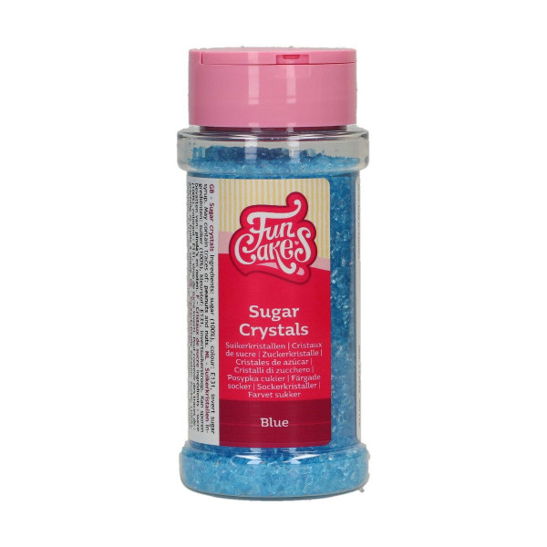 FunCakes Sugar Crystals -Blau- 80g-
