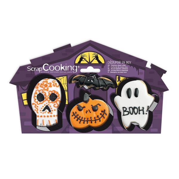 ScrapCooking Cookie Cutter Halloween set/4