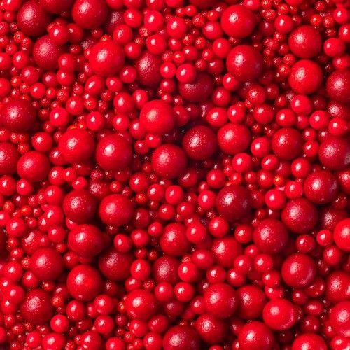 Zuckerperlen Mix Rot -Glutenfrei