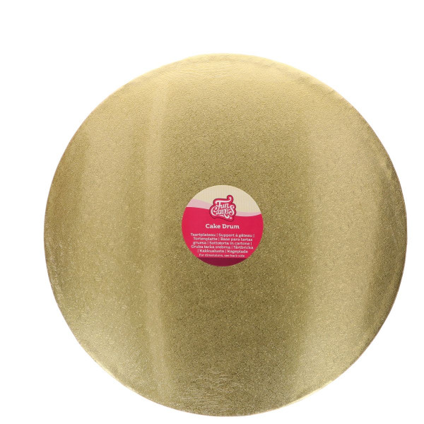 FunCakes Cake Drum Round Gold Ø 33 cm