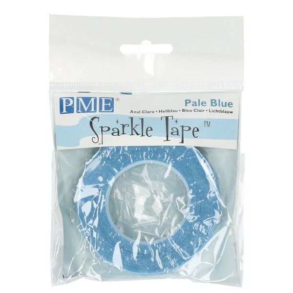 PME Floral Tape Pale Blue with Silver Sparkle