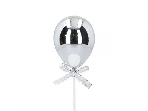 3D Topper Balloon Silber