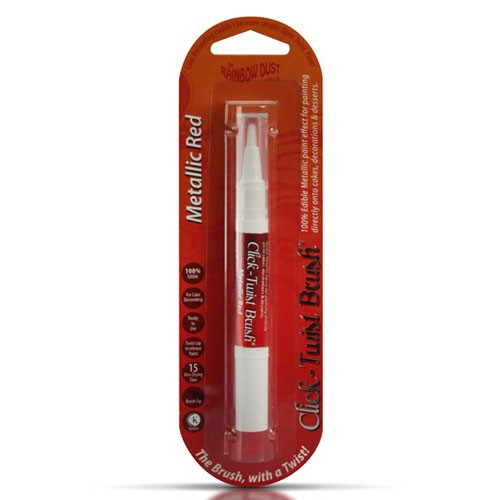 Click-Twist Brush Metallic Red