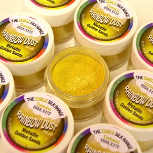 Rainbow Dust Edible Silk - Metallic Golden Sands