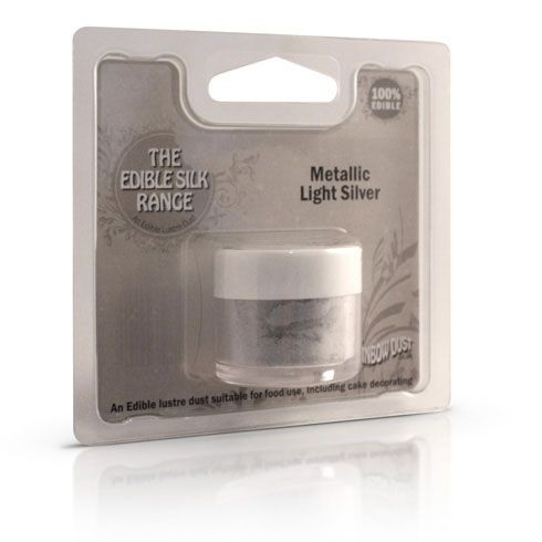 Rainbow Dust Edible Silk - hellsilber - light silver
