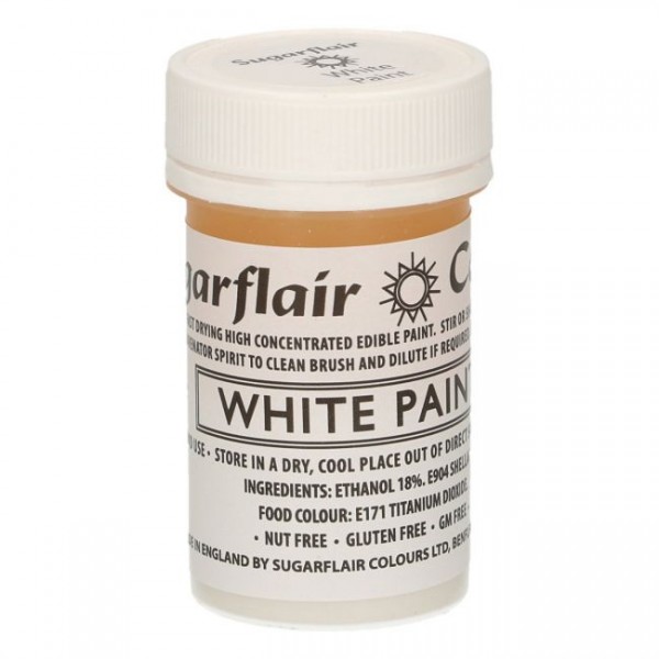 Sugarflair Edible Matt Paint -White- 20g