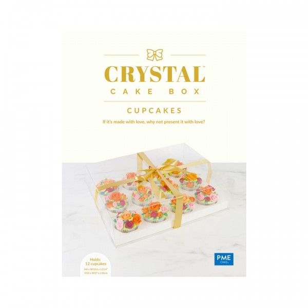 PME Crystal Cake Box für 12 Cupcakes