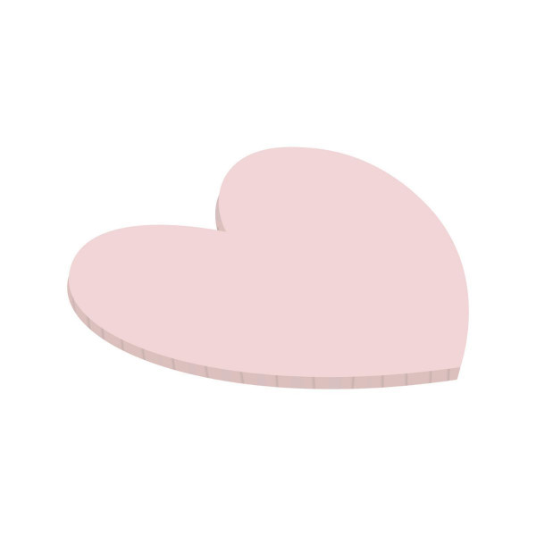 Simply Making Matt Masonite Board Heart Light Pink 25 cm