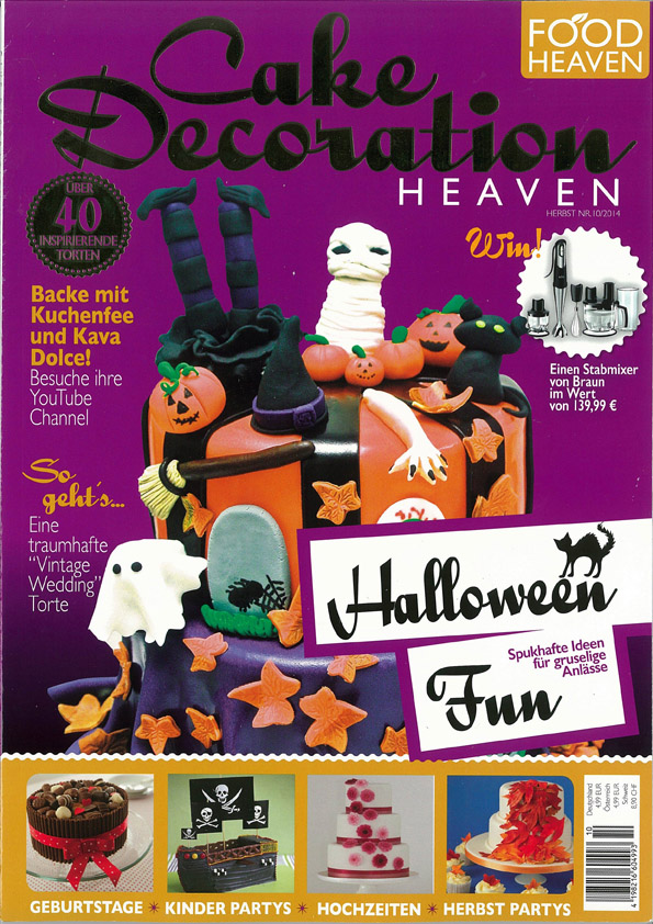 Cake Decoration Heaven Nr. 10/2014 Halloween Bücher/Zeitschriften