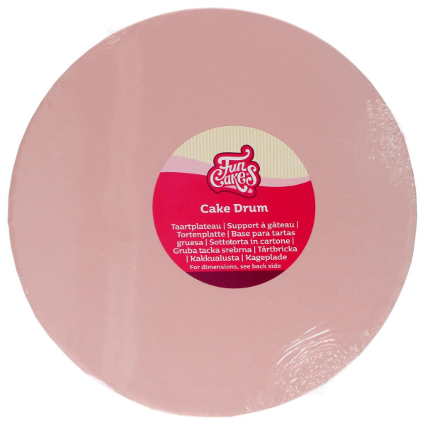 FunCakes Cake Drum Round Pastel Pink Ø 25 cm
