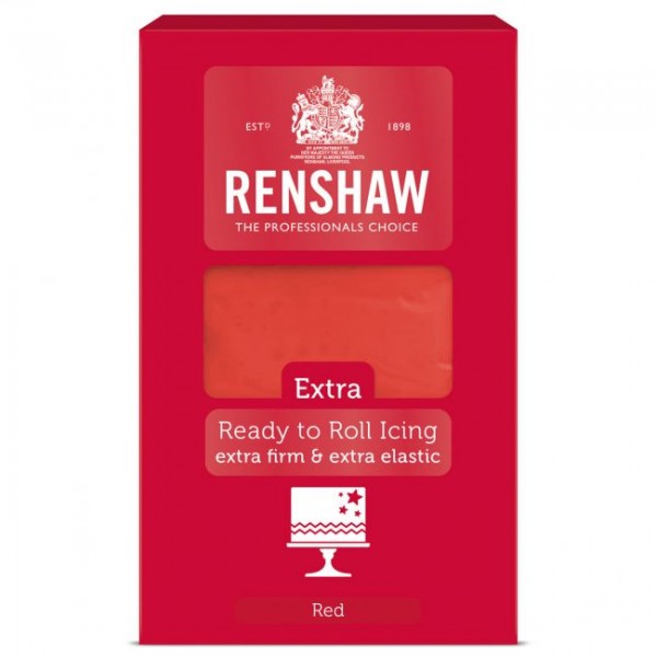 Rollfondant Renshaw Extra 1kg - Rot