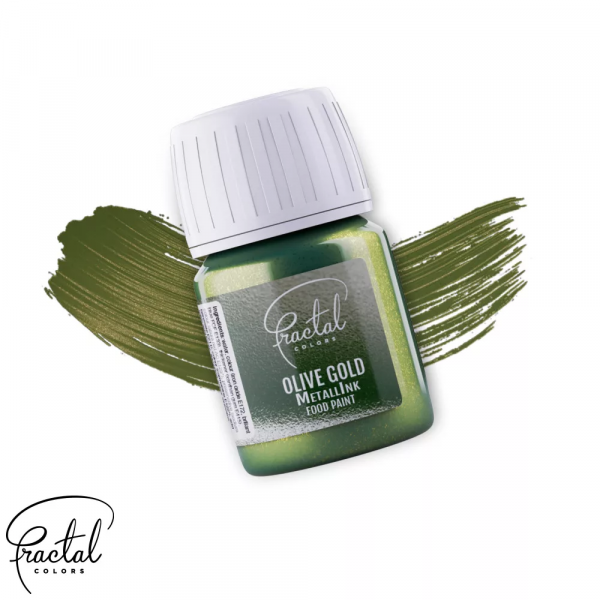 Edible Paint Olive Gold Metall Ink