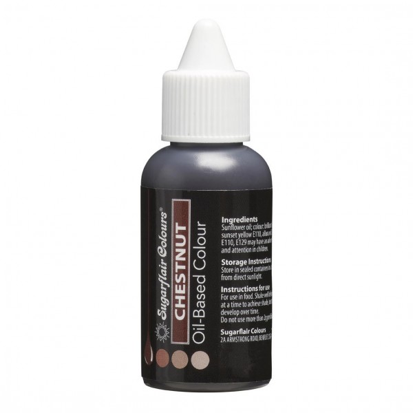 Sugarflair Oil Based Colour - Chestnut 30 ml