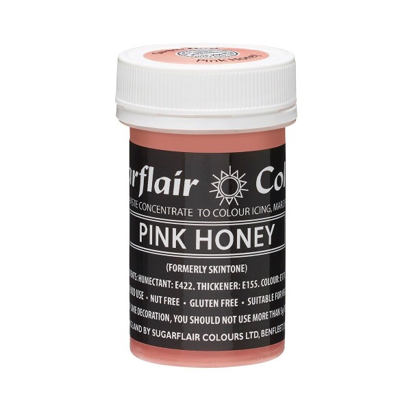 Sugarflair Speisefarben-Paste Pink Honey - ehemals Skintone - hautfarben