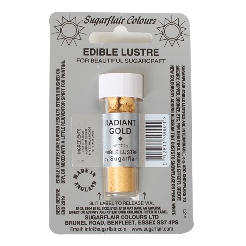 Glanz-Puderfarbe radiant gold