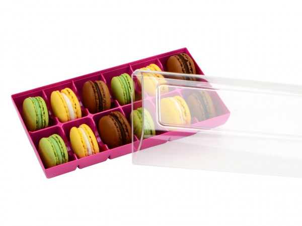 Macaron Box 12er pink