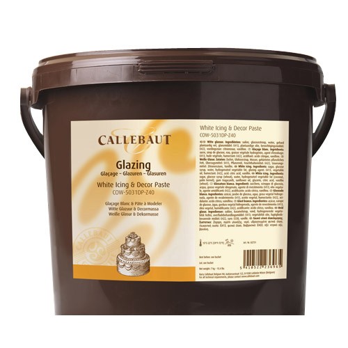 Callebaut Premium Fondant weiß 7kg-Eimer