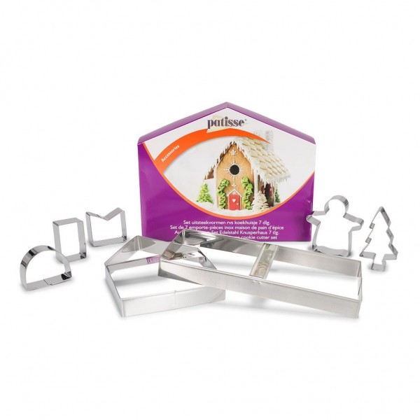 Ausstecher-Set Lebkuchenhaus 7-teilig
