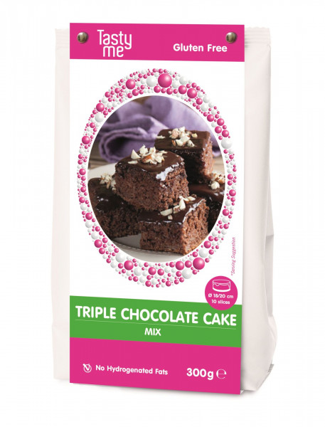 Backmischung Triple Chocolate Cake Glutenfrei 300g