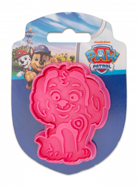 Prägeausstecher mit Auswerfer Paw Patrol *Skye* auf Karte, 6,5 cm