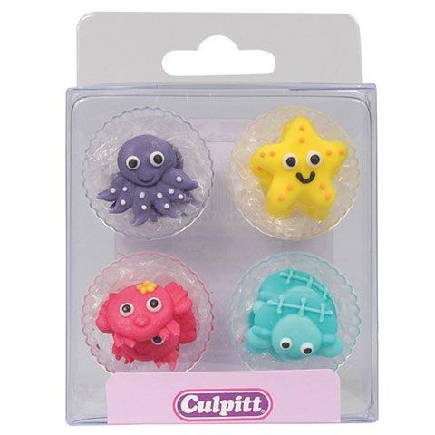 Culpitt Zuckerdekoration Meerestiere 12 St.