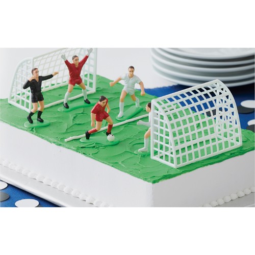 Fußball Deko-Set für Torten, 7-tlg.