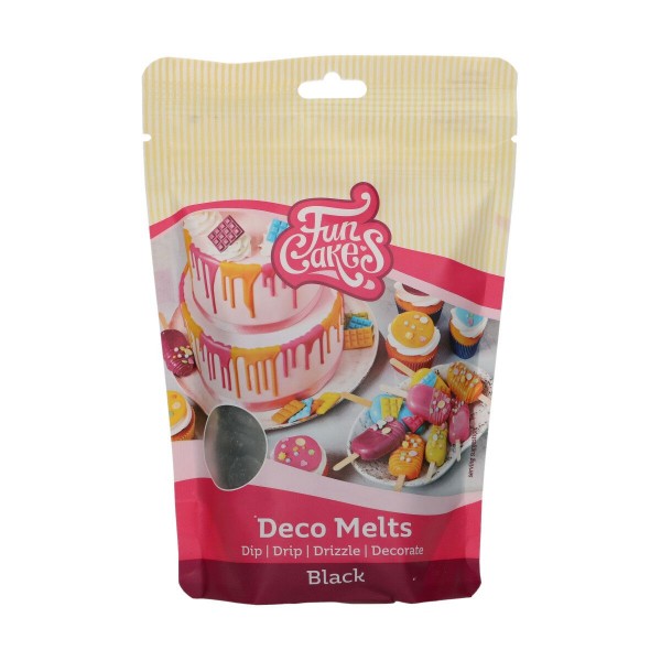 FunCakes Deko Melts schwarz 250g
